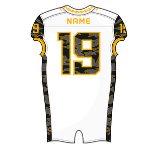 Maillots de football américain et de rugby unisexes en polyester respirant à impression numérique personnalisée, service OEM, style vintage - Product Image 2