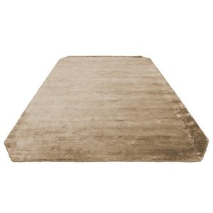 Tapis moderne de luxe en viscose douce, fabriqué à la machine, couleur unie, avec envers antidérapant en coton, personnalisable pour salon et hôtel - Product Image 3