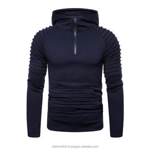 Sudadera con Capucha de Forro Polar para Hombre, Corte Regular, Color Sólido, Bolsillos Grandes, Estilo Deportivo Casual, Poliéster, Bordada - Product Image 4