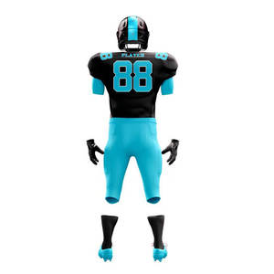 Uniformes de Fútbol Americano Personalizados de Alta Calidad para Hombre, Manga Corta, Tallas Grandes, Conjuntos Transpirables, Tela Antibacteriana Sublimada - Product Image 3