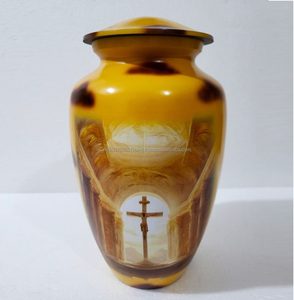 Wholesale Custom Design Aluminium Cremation Urn <b>for</b> Human & Pets <b>Ashes</b> Metal 10" Cremation urns Supplier & <b>Keepsake</b> Urns - Product Image 2