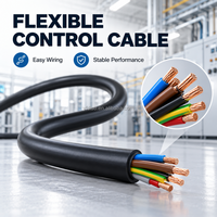 Câble de commande blindé, isolé en PVC, gaine XLPE, conducteur en laiton, 450/750V, distribution électrique, câblage industriel