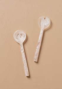 Ensemble de saladiers en résine faits à la main, uniques, luxueux, décoratifs pour la cuisine et la salle à manger, finition brillante, écologiques, lavables au lave-vaisselle, artisanaux - Product Image 2