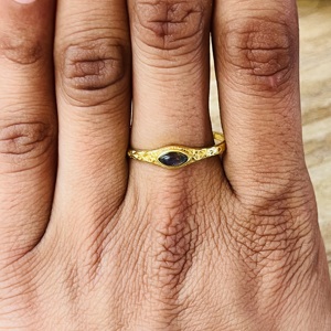 Modern Unique 18k Gold Plated <b>Labradorite</b> <b>Ring</b> Minimal Brass Dainty <b>Ring</b> Minimalist Vintage <b>Ring</b> Wholesale <b>Ring</b> For Women - Product Image 6