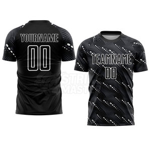 Camiseta de Fútbol Personalizada con Impresión por Transferencia de Calor, Manga Corta, 100% Poliéster, Transpirable, Ropa Deportiva de Equipo, Calidad Profesional - Product Image 3