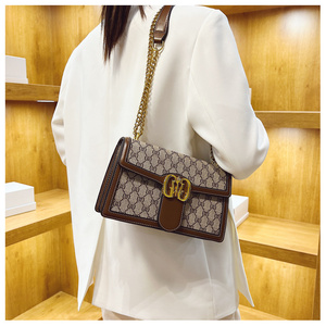 Women's Luxury Fashion <b>Square</b> PVC Waterproof Crossbody Handbag with Cover Closure and Metal Decoration Daily Use - Product Image 6