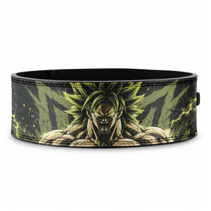 Cinturón de Levantamiento de Pesas de Cuero con Gráficos de Anime Personalizados, Listo para Enviar, Hebilla de Acero Resistente de 10 mm, Cinturón de Gimnasio para Levantamiento de Pesas - Product Image 1