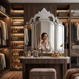 Espejo de Pared Barroco Veneciano Ornamentado de Lujo |   Espejo Decorativo Vintage | Espejo de Vidrio Estilo Antiguo para una Decoración Elegante del Hogar - Product Image 4