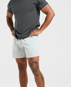 Camiseta de Yoga de Manga Corta, Cuello Redondo, Color Sólido, Corte Regular, 100% Algodón, para Hombre, Precio Económico, 180 g - Product Image 3