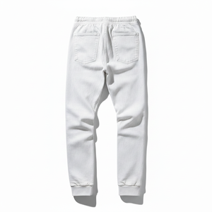 Pantalones Deportivos PRO ENTERPRISES para Hombre, Blancos, Estilo Urbano, Cintura Elástica, Tejido Grueso Elaborado con Expertitud, Premium - Product Image 1