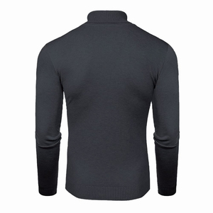 Winter Men's <b>Sweaters</b> Casual Turtle Neck Solid Color Quality Warm Slim Turtleneck <b>Sweaters</b> Pullover Men Wholesale Price - Product Image 2