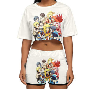 Ensemble T-shirt et Short Femme Tendance Décontracté Imprimé Manches Courtes avec Short Confortable Style 2026 - Product Image 1