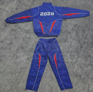 Conjunto deportivo de 2 piezas con pantalones y chaqueta con cordón, 100% nailon, impermeable, estilo urbano, cortavientos, para hombre. - Product Image 6