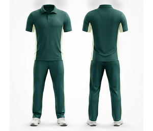 Custom Printed <b>Cricket</b> Uniform Supplier Full Sublimation Printing | Men Women Youth <b>Cricket</b> Wears Polo Shirt and Trouser - Product Image 5