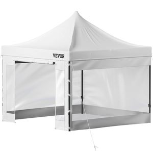 Gazebo Pieghevole 3x3 Metri con Pareti Laterali Rimovibili, Resistente ai Raggi UV e Impermeabile, con Borsa con Ruote per Matrimoni e Feste - Product Image 1