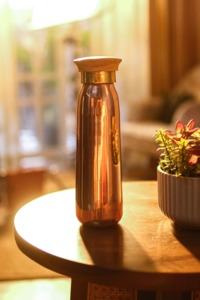 Hot Selling 2025 Handmade Hammered Copper <b>Water</b> <b>Bottles</b> Manufacturer Leakproof Copper Yoga Fitness <b>Custom</b> <b>Water</b> <b>Bottles</b> - Product Image 5