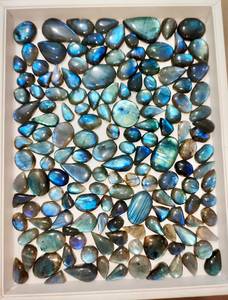 High Quality Natural Blue Labradorite Mixed Shapes Polished Gemstones Iridescent Loose Stones for Jewelry Making By MAHNAJ GEMS - Product Image 1