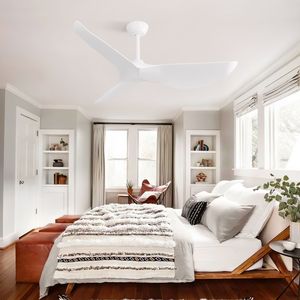 Ventilatore da Soffitto Moderno da 38 Pollici per Interni ed Esterni con Motore DC e Telecomando per Camera da Letto e Soggiorno Senza Luce - Product Image 6