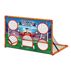 But de football pliable 2-en-1 en tissu PVC à montage rapide avec sac de transport pour jardin, parc et entraînement scolaire - Product Image 1