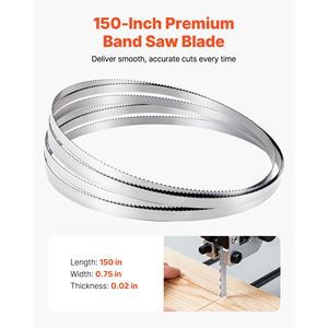 Lama per Sega a Nastro in Acciaio al Carbonio SK5 4 TPI, 150 Pollici, 0,75 Pollici, 18 HRC, Denti Affilati Temprati, Lama Bimetallica ad Alta Resistenza - Product Image 3