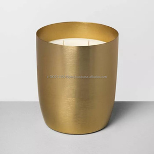 Candelabros redondos de latón personalizados de alta calidad de lujo, candelabros de hierro vacíos para decoraciones navideñas de estilo nórdico - Product Image 2