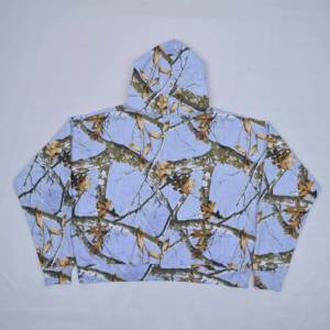 Wholesale Custom Realtree Camo Hoodie and Pant Set Oversized Drop Shoulder Joggers <b>Tracksuit</b> Breathable Casual Winter Clothing - Product Image 3