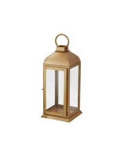 Elegant Modern Design Customizable Iron Lanterns White <b>Red</b> Handmade Eco-Friendly for Christmas Tabletop Hanging <b>Candle</b> Holder - Product Image 3