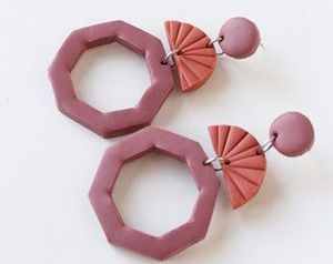 Custom Handmade Resin <b>Earrings</b> with Artistic Design, Unique Statement Jewelry and Fashion Accessory - Product Image 4