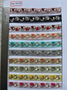 Custom Floral Lace Trim Embroidered Organza Tape Beaded <b>Ribbon</b> for Bridalwear <b>Wedding</b> Dress Home Textile Garment Decoration and - Product Image 1