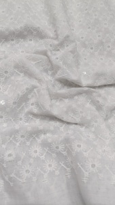 Tissu en coton brodé PC - Product Image 3