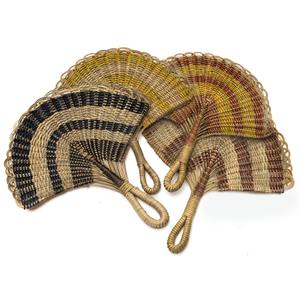 Abanicos de pared modernos de ratán, los mejores adornos con descuento para paredes, abanicos de mano trenzados naturales - Product Image 6