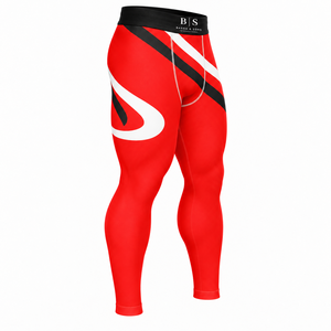 Leggings Deportivos para Gimnasio, Talla Estadounidense, 90% Poliéster, 10% Elastano, Logotipo Personalizado, Ropa Deportiva, Pantalones de Compresión para Correr, Capa Base para Hombre, 180g - Product Image 6