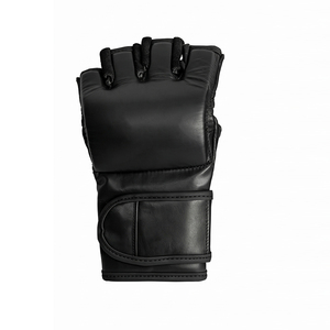 Custom Logo MMA Sanda Grappling Sparring Gloves <b>Open</b> Palm Leather Martial Arts Training Gear for Men Women - Product Image 2