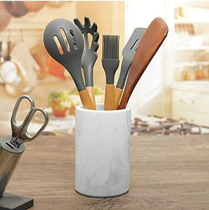 Support à Couverts Minimaliste de Luxe Moderne en Marbre pour Cuisine, Cuillères et Baguettes 100% Marbre, Idéal pour la Maison, l'Hôtel et la Restauration - Product Image 1