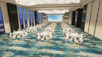 Moderner Getufteter Polyester-Hotelteppich mit Muster, Einfarbig, Rutschfest, Antistatisch, Antibakteriell, Wasserabweisend, Plüschflor