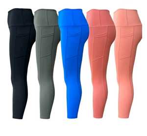 High Seamless Breathable Cotton Bamboo Workout Leggings Women Gym Fitness Yoga Pants Stretchy Compression <b>Tummy</b> <b>Control</b> Athletic - Product Image 2