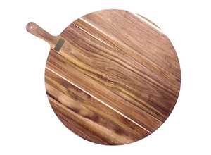 Planche à découper en bois ronde avec poignée, épaisseur 1,5 cm, vente en gros directe usine, prête à l'emploi, marque privée, pour cuisine - Product Image 4