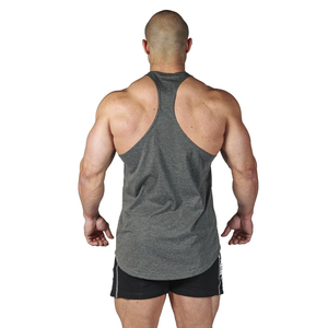 Débardeur de sport Body Fit en Spandex/Coton, écologique, séchage rapide, doux, respirant, avec emmanchures profondes, OEM, marque privée, logo personnalisé - Product Image 6