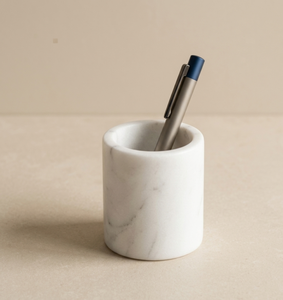 Porte-stylo en marbre, organisateur de table, rangement multifonctionnel pour stylos, accessoires de rangement pour papeterie de bureau - Product Image 4