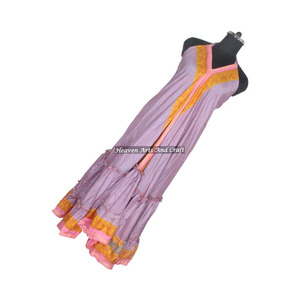Vestido Boho de Verano para Mujer, Estilo Vintage, Sari de Seda, Vestido Hippie, Elegante Vestido de Noche sin Mangas para Mujer - Product Image 4