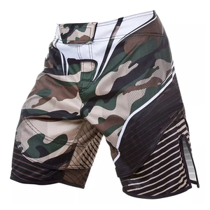 New Design Boxing Shorts For Unisex White And <b>Black</b> Combination Lightweight Boxing Shorts With Customize Logo New Latest Style - Product Image 1