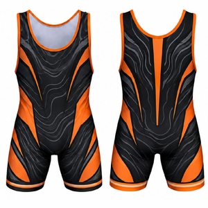Custom Sublimated Wrestling <b>Singlets</b> Athletic Wrestling Uniforms for Youth Men Teams Training Match Competition Apparel - Product Image 4