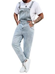 Overoles Casuales de Mezclilla para Hombre, con Tirantes Ajustables, Suaves, Cómodos y Duraderos, para Uso Diario - Product Image 5