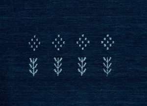 Alfombra Oushak Antigua de Lana Anudada a Mano, Color Azul Marino, Tamaño Personalizado, Antideslizante, Lavable, Decoración Moderna para Sala de Estar y Dormitorio - Product Image 2