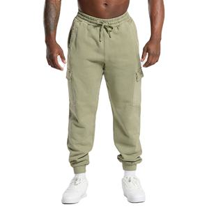 Pantalones de chándal de lana de algodón de alta calidad hechos a medida para hombre, pantalones de chándal transpirables de cintura media de talla grande, estampado de invierno activo recto - Product Image 1