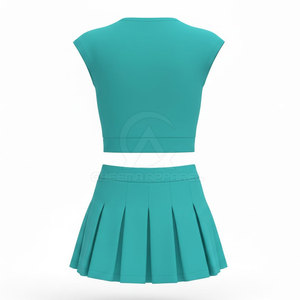 Diseño clásico de uniforme de porristas para niñas, mujeres y equipos. Colores, tallas y logotipos a juego disponibles. - Product Image 2