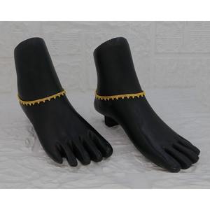 Tobillera Tradicional Chapada en Oro para Mujer, Joyería Étnica para Pies, Estilo Bollywood Clásico y de Moda para Bodas Indias - Product Image 6
