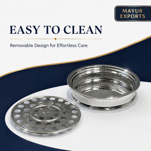 Bandeja de Comunión de Acero Inoxidable con 40 Compartimentos, Plato para Servir con Tapa y Asa en Forma de Cruz, Tamaño Personalizado - Product Image 4