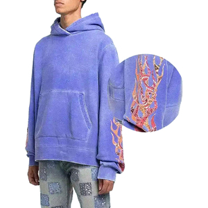 Sudadera Personalizada de Corte Regular, Lavada al Ácido, Estilo Vintage, 100% Algodón, Impresión Digital de Alta Calidad, Sudadera de Felpa para Hombre - Product Image 2