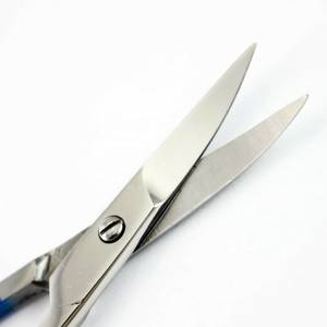 Manicure Scissors Stainless Steel Blade <b>Blue</b> <b>Glitter</b> Handle Sharp Tip For Nail Care Adults Beauty Tools - Product Image 2